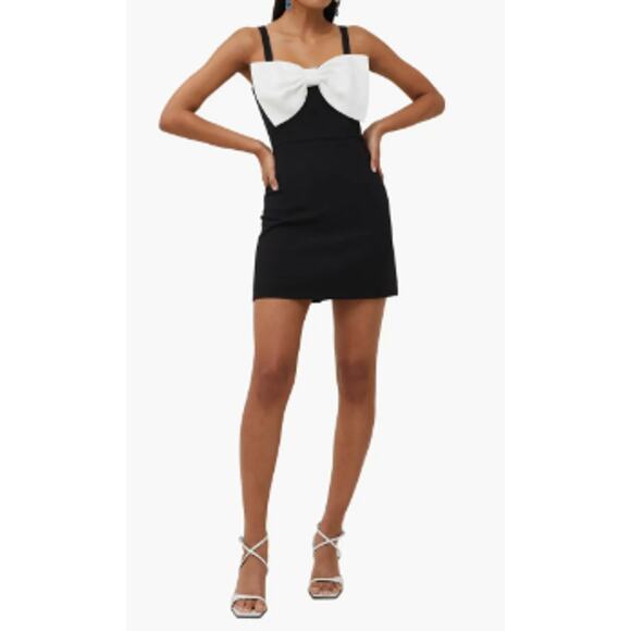 French Connection Whisper Bow Cocktail Dress‎ Size 8 - Picture 2 of 10